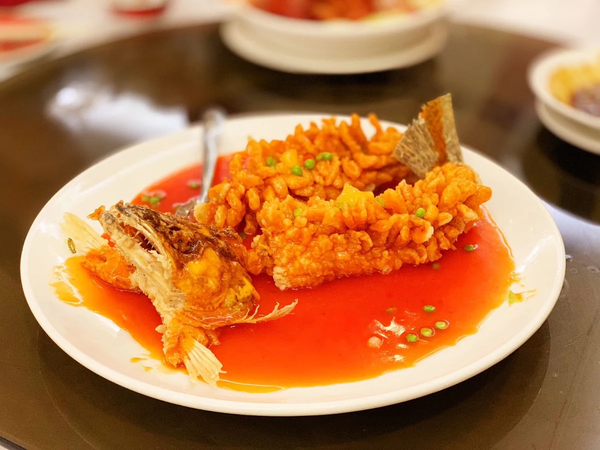 Sweet Sour Boneless Fish 松鼠鱼, Tian Xin Place